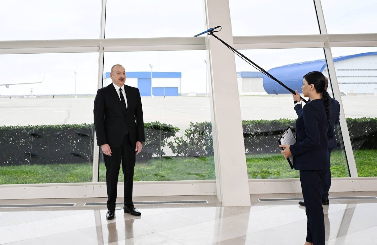 El presidente de Azerbaiyán acusa a Rusia de encubrir las causas del derribo del avión estrellado en Kazajistán | Internacional El presidente de Azerbaiyán acusa a Rusia de encubrir las causas del derribo del avión estrellado en Kazajistán | Internacional