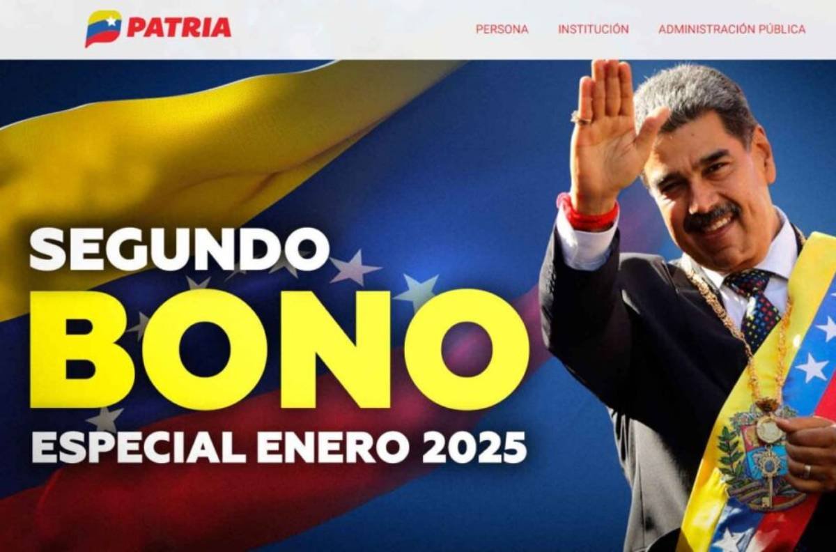 Inicia pago del Segundo Bono Especial de Enero vía Patria Inicia pago del Segundo Bono Especial de Enero vía Patria