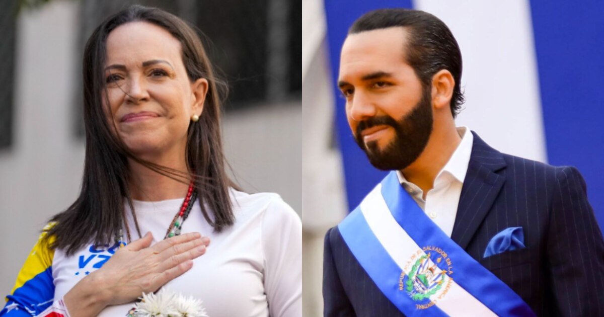 María Corina Machado agradeció el apoyo de Nayib Bukele a la lucha por la libertad en Venezuela María Corina Machado agradeció el apoyo de Nayib Bukele a la lucha por la libertad en Venezuela