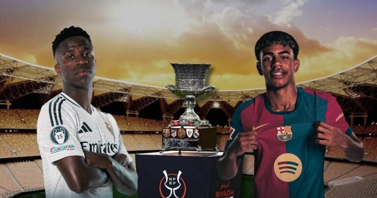 Horario del Clásico entre el Real Madrid y el Barcelona y dónde ver en TV la final de la Supercopa de España