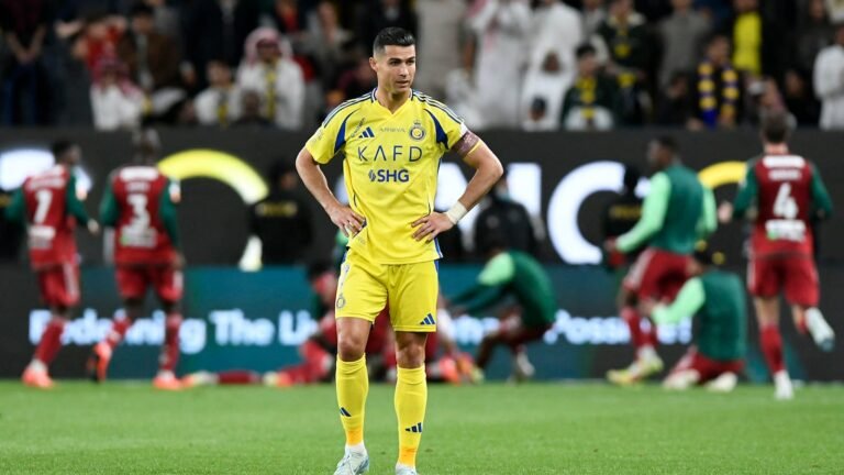 Cristiano Ronaldo se aleja de su primer título en Arabia