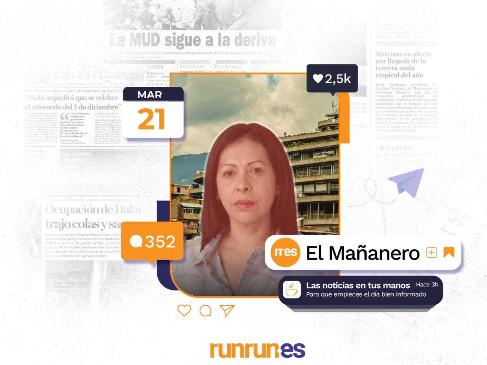El Mañanero del 21 de marzo: El grito de ‘auxilio’ de Dignora Hernández sigue vigente y otras noticias El Mañanero del 21 de marzo: El grito de ‘auxilio’ de Dignora Hernández sigue vigente y otras noticias