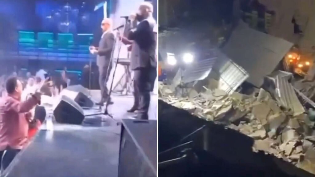 El devastador momento en que colapsó el techo de discoteca de Santo Domingo