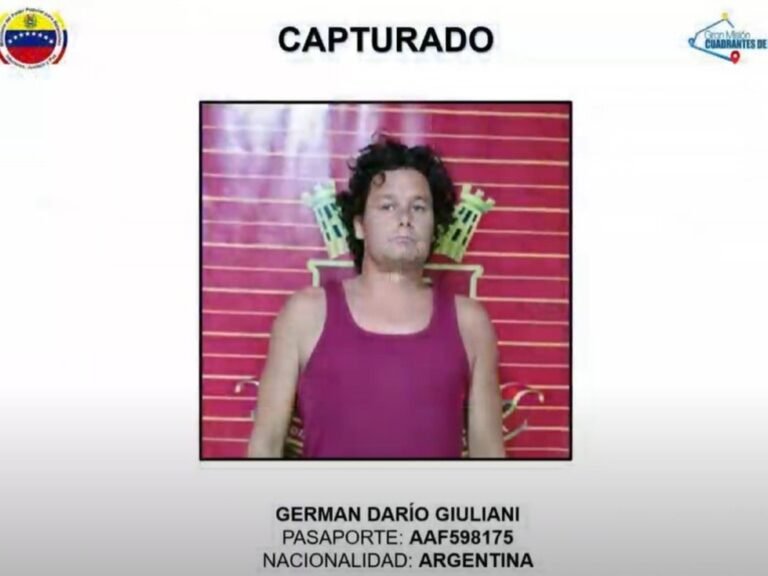 En una ola de arrestos, el régimen chavista reportó la detención de un nuevo argentino