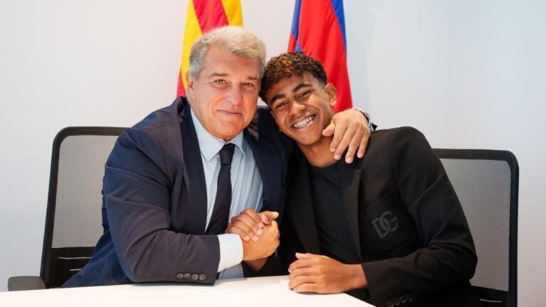 El motivo por el que Lamine no se hizo la foto de renovación