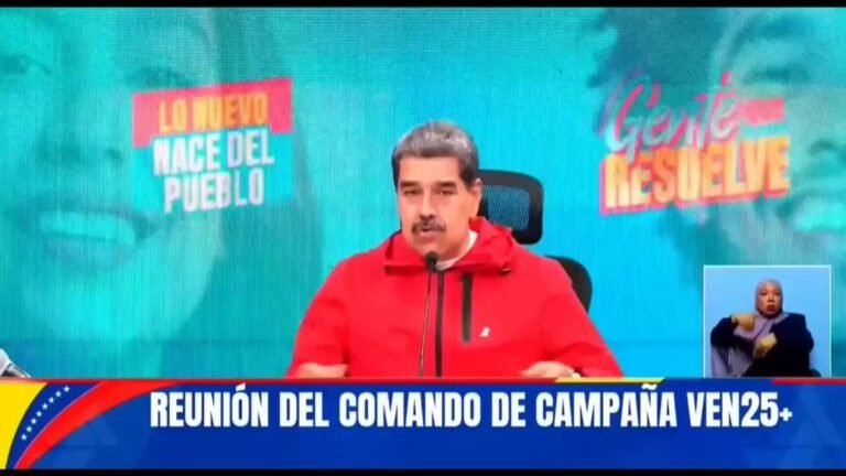 Maduro llama al chavismo a ganar “lo comunicacional” en elecciones del domingo