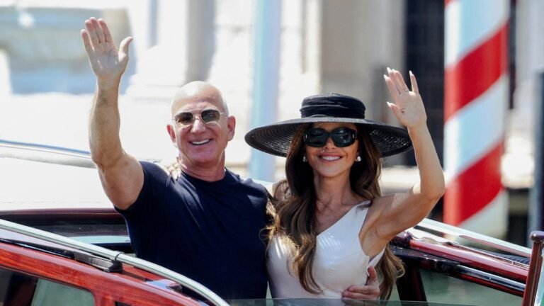 El último paseo de los Bezos por el Gran Canal