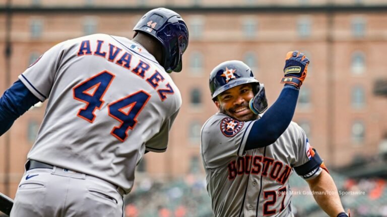Jose Altuve empata marca de Yordan Alvarez